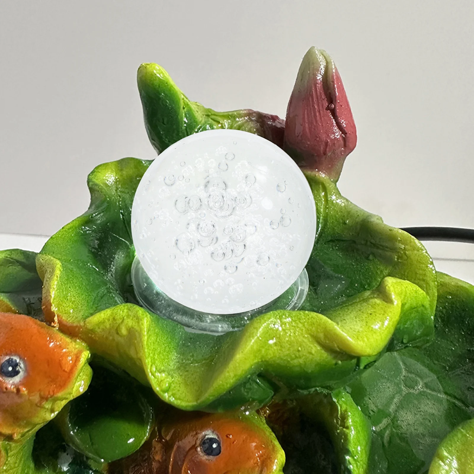 

2Pcs Crystal Glass Bubble Decorative Sphere Ball Fountain Globe Feng Shui Indoor Tabletop Home Accessory Orbs Decorative Balls