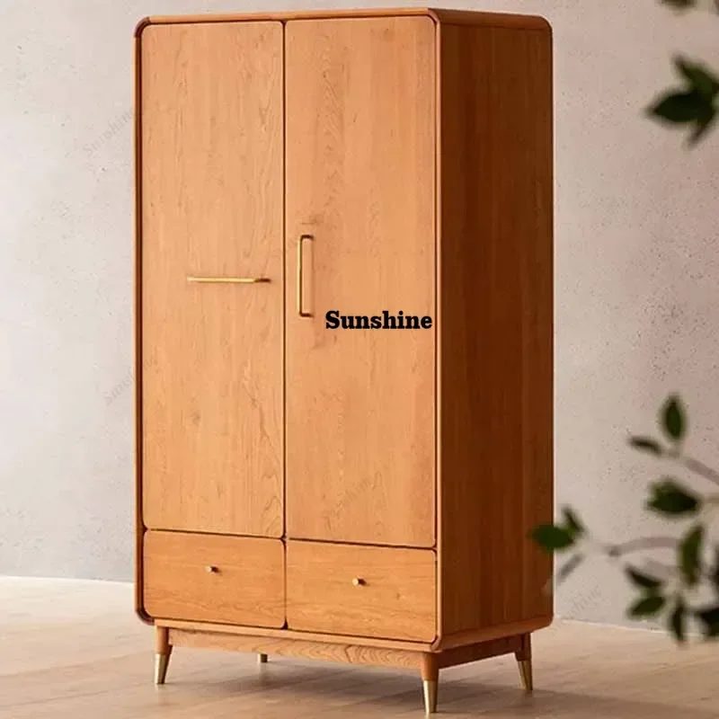 

Large Modern Wardrobe European Nordic Wooden Shoe Hotel Bedroom Wardrobes Storage Women Apartment Ropero Armable Home Furniture