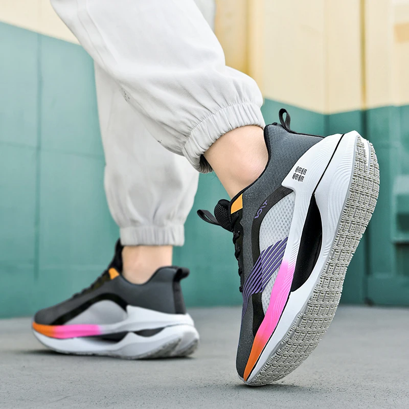 Men Running Sport Shoes Professional Marathon Racing Sneakers Casual Fashion Versatile Couple Sneakers