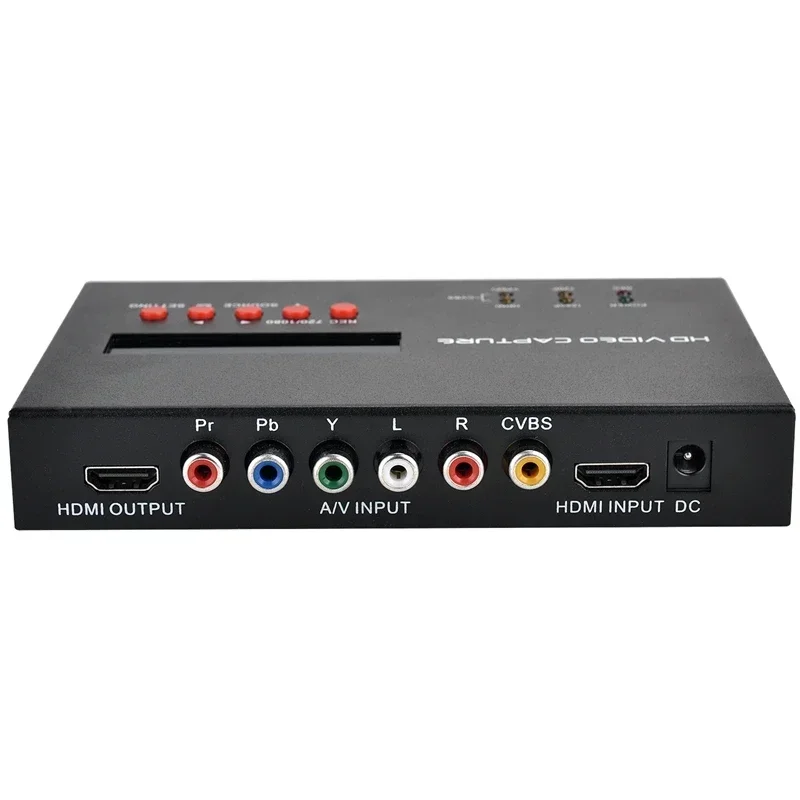 

Time Scheduled Recording Ypbpr HDMI CVBS AV Video Capture Card TV Box Laptop PC Game DVD Video Recording To USB U Flash Disk