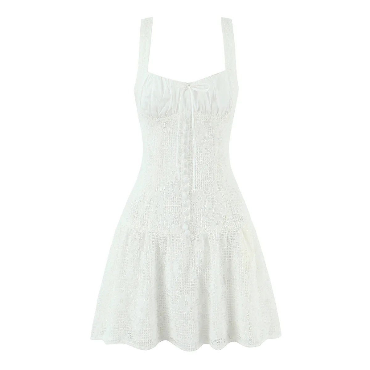 Vestido Feminino Moderno com Laço na Cintura Estilo Hot Girl       6TKG