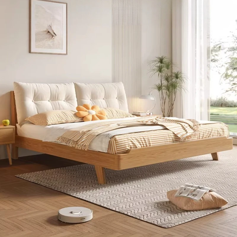 Cama Europea Moderna para Niñas con Cabecero, Cama Sencilla para Dormitorio, Cama de Princesa de Lujo para Niños, Letto Matrimoniale, Muebles Modernos