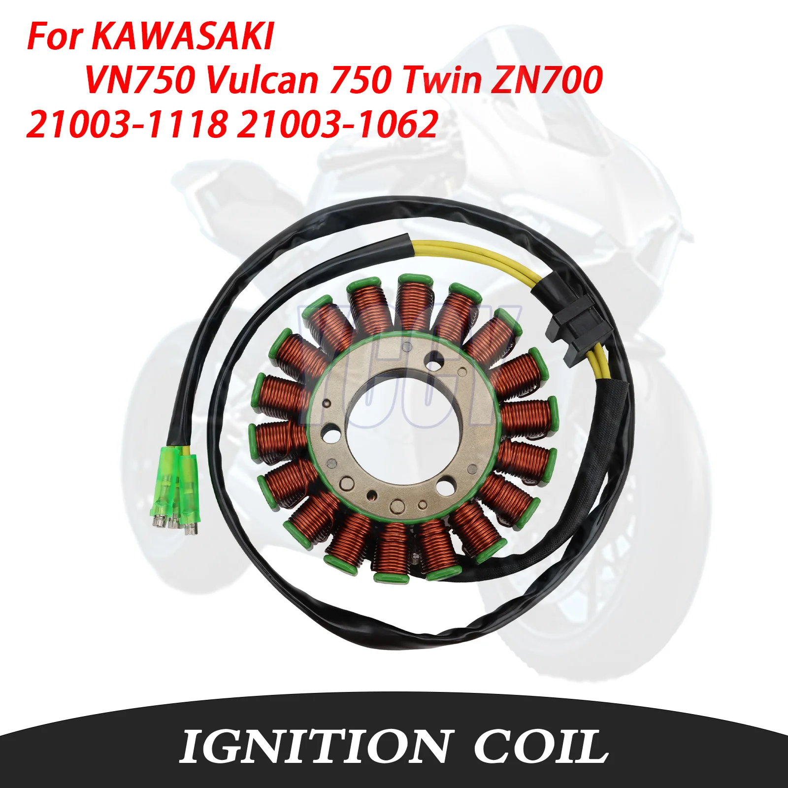 21003-1118 21003-1062 Motorcycle Ignition Stator Coil For KAWASAKI VN750 Vulcan 750 Twin ZN700 LTD GPZ750 ZX750 VN 750 1986-2006