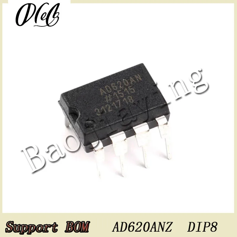 AD620 AD620ANZ AD620AN DIP8 Chip IC For Low-power instrumentation amplifier
