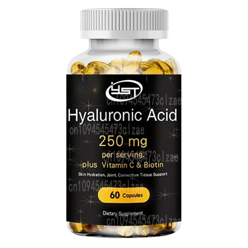 

Hyaluronic Acid Capsules - Skin Hydration, Joint Lubrication, Hair and Eye Health