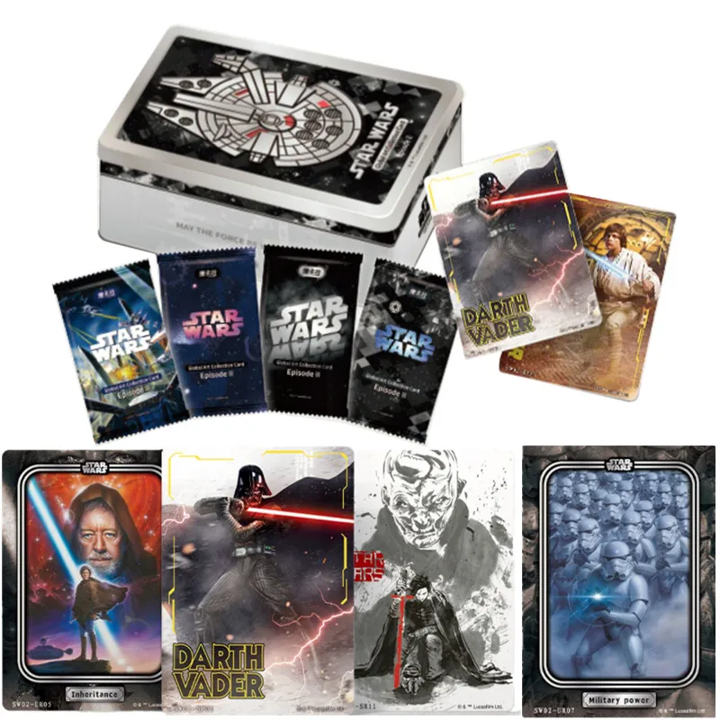 card-fun-disney-star-wars-card-skywalker-leia-film-peripherals-characters-collector's-edition-package-collection-card-gift-toys