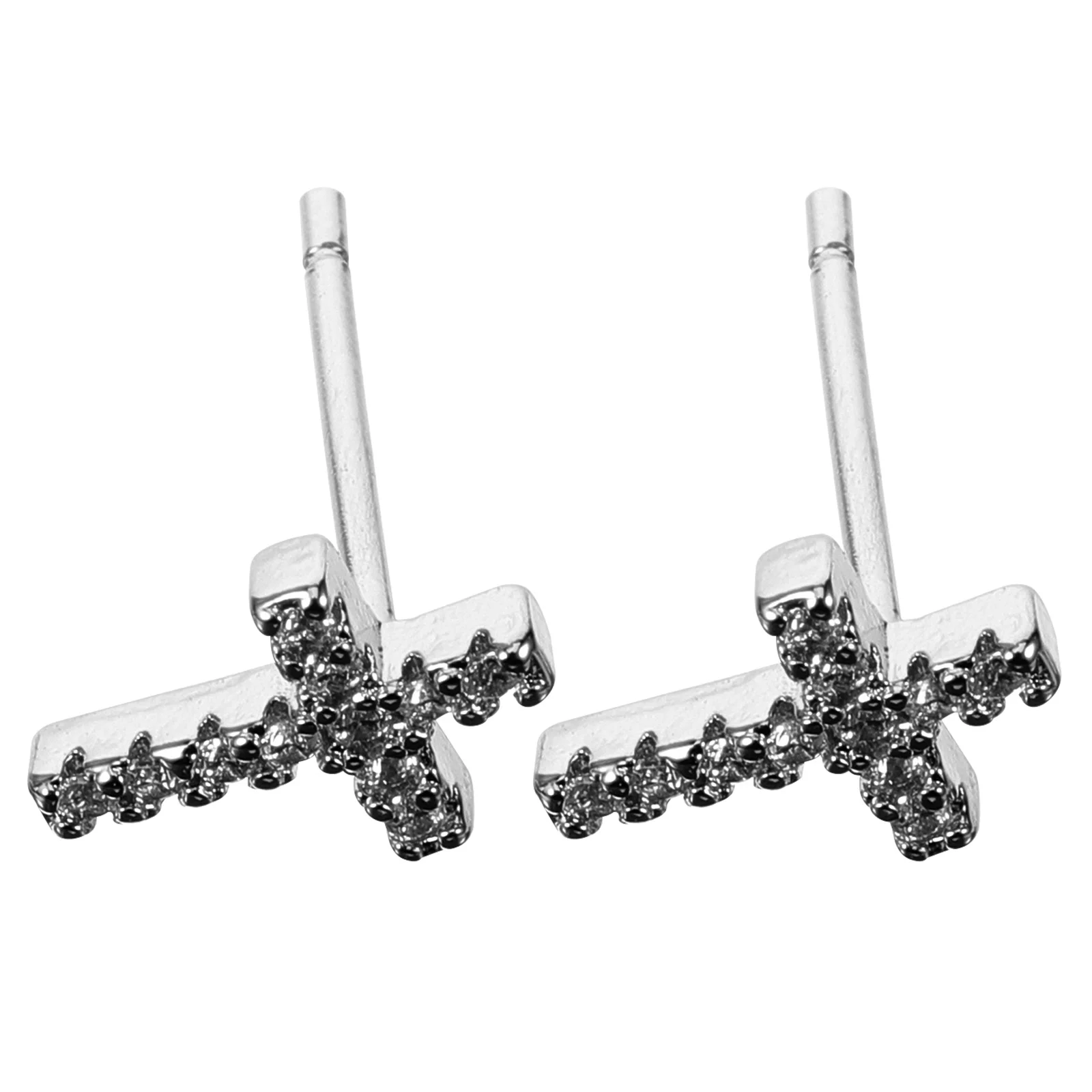 1 paire de boucles d'oreilles croisées pour femmes, petites boucles d'oreilles minimalistes, uniques, Style Cool, Piercing en cuivre, bijoux tendance pour rencontres