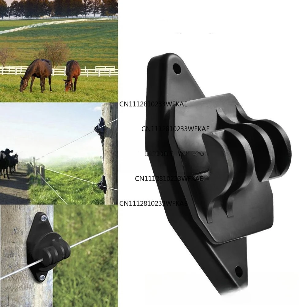 2PCS racecourse fence high voltage cable insulation fixed wire clamp plastic fireproof high voltage cable clamp