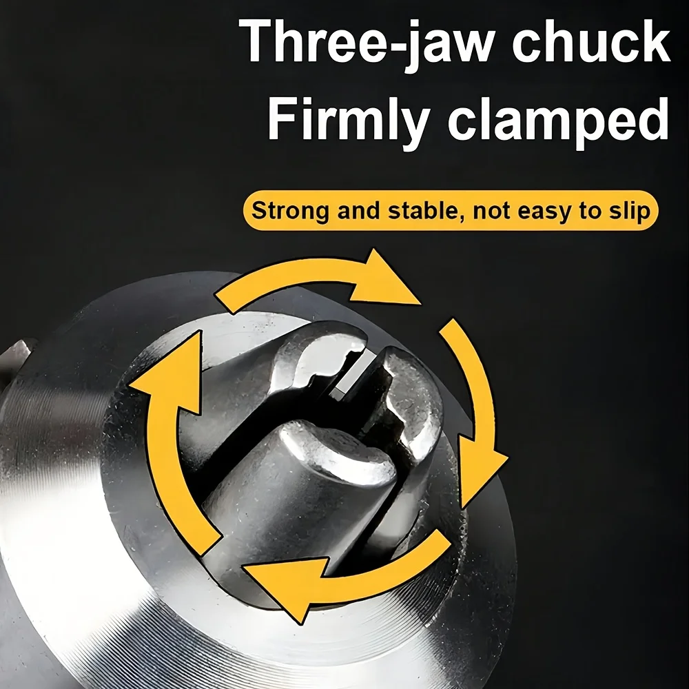 1.5-10mm Drill Chuck,3/8-24UNF Mount Impact Driver Bits Chuck Conversion Hex Shank/SDS-Plus Socket Square Adapter with Chuck Key