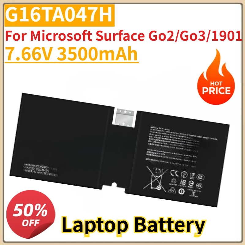 

New High Quality 7.66V 3500mAh Laptop Battery G16TA047H for Microsoft Surface Go2/Go3/1901