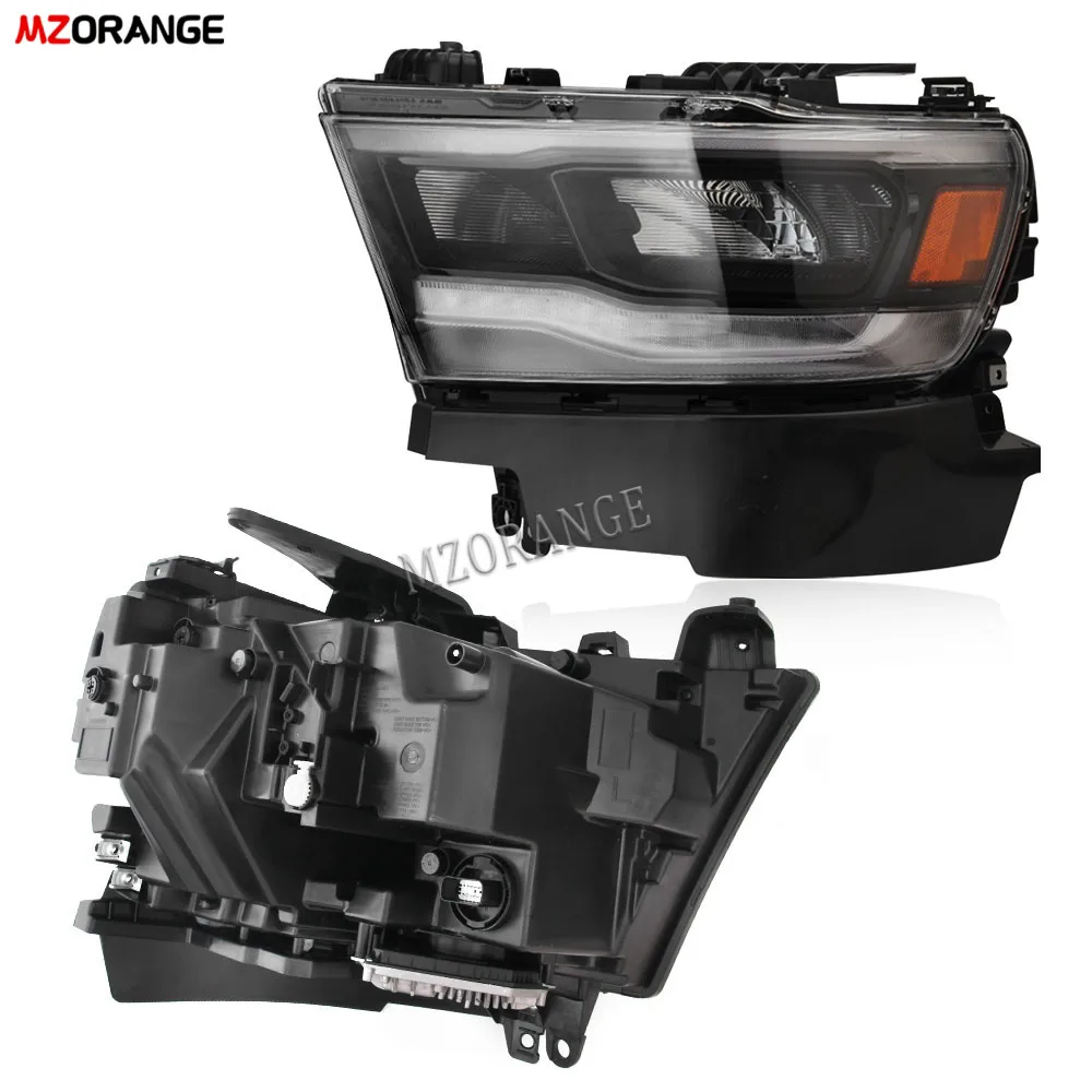 For Dodge RAM 1500 2019-2020 RAM1500 CLASSIC 2019-2021 LED Headlights Head Lamp Full LED Headlight DRL Yellow Turn Signal