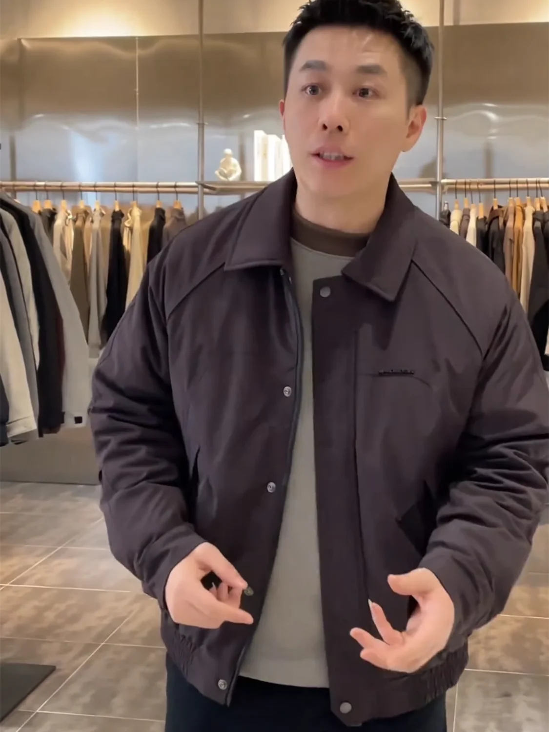 

Мужская модная повседневная хлопковая куртка с тепловым воротником и отложными лацканами, рабочая одежда, пальто чистого цвета, осень-зима, новинка Arr...