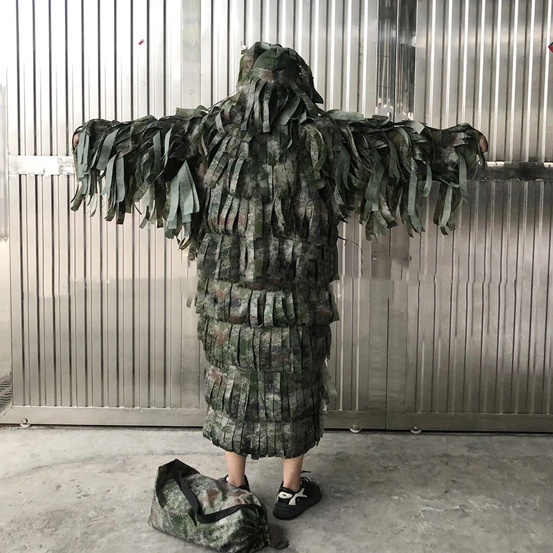 Jungle Cloth Strip Ghillie Suit Outdoor Training Starry Sky Ghillie Suit Jungle Starry Sky Cloth Strip Camouflage Clothing