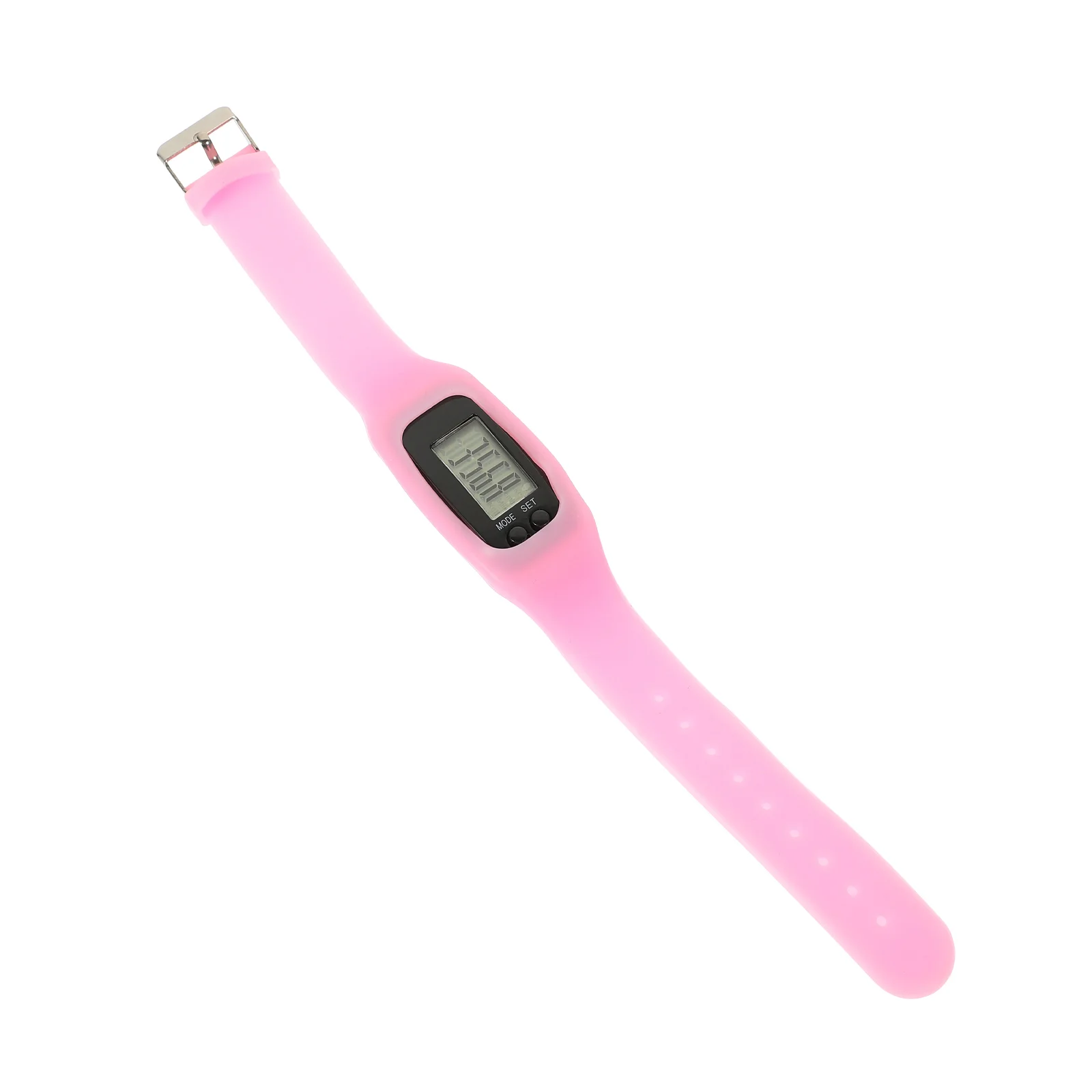 

Wristband Step Counting Wristwatch Electronic Pedometer Monitor Silica Gel