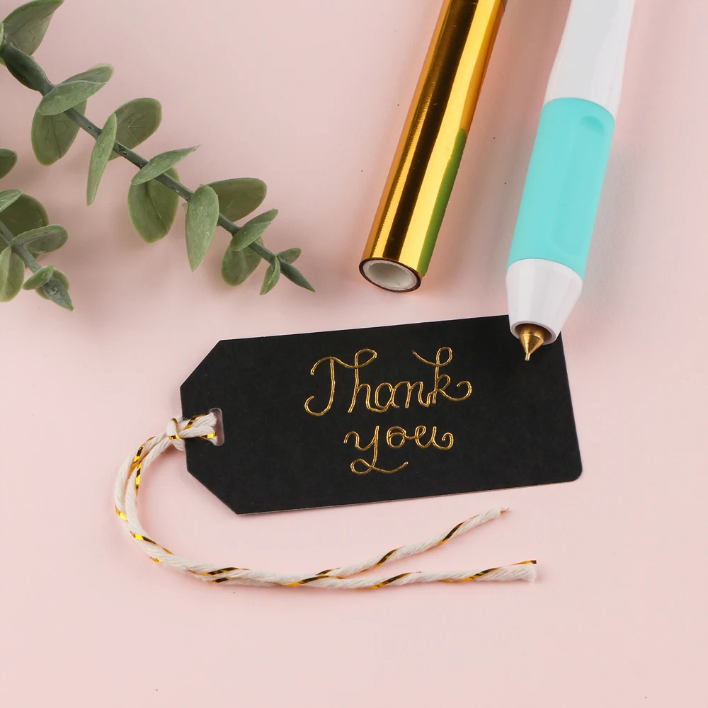 1pc USB Hot Foil Pen 0.8mm Heat-resistant Grip Heat Active Pen For DIY Calligraphy Handwritten Paper Wood Leather Crafting