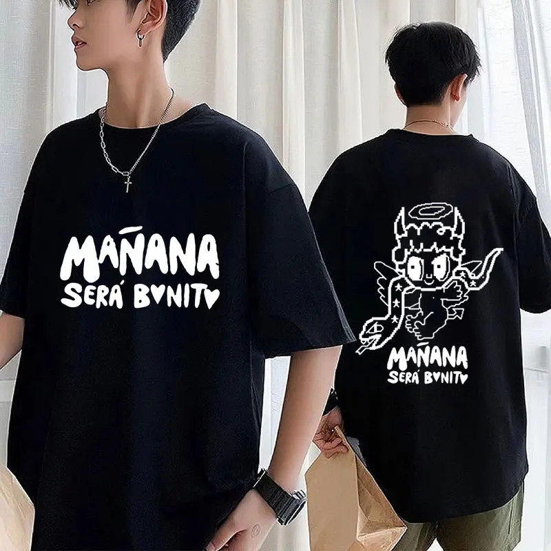 Singer Karol G Bichota Fashion T-shirts Manana Sera Bonito Y2k Clothes Men Women Oversized 100% Cotton Short Sleeve Streetwear