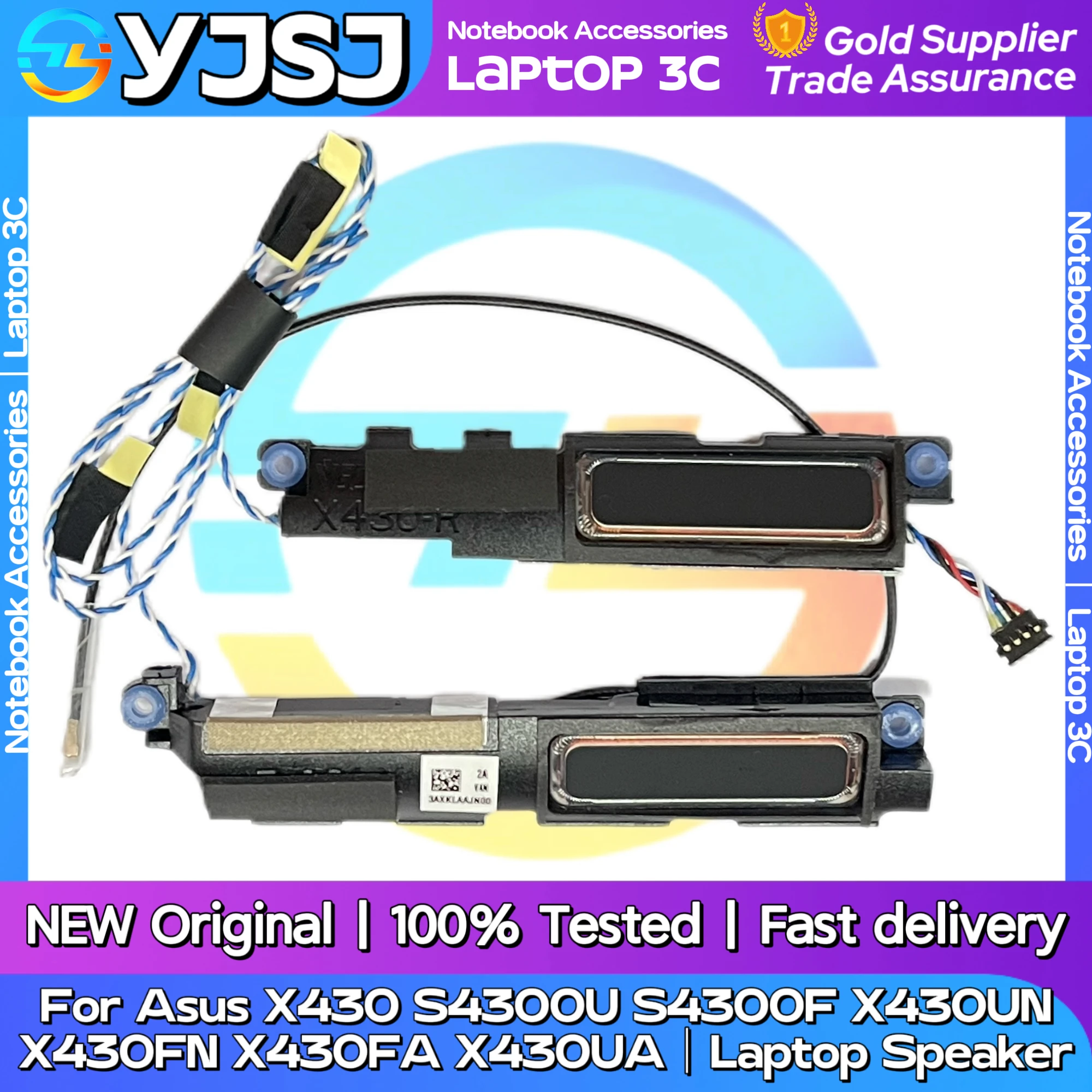 

New Original Laptop Notebook Speaker For Asus VivoBook S14 S430FA X430F X430AF X430UN X430FN X430UA S4300U S4300F Built in horn