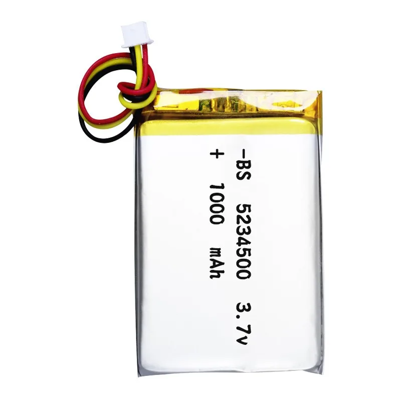 With protection board 1000mah sweeping robot 3.7V lithium battery GPS navigator 523450 polymer lithium battery