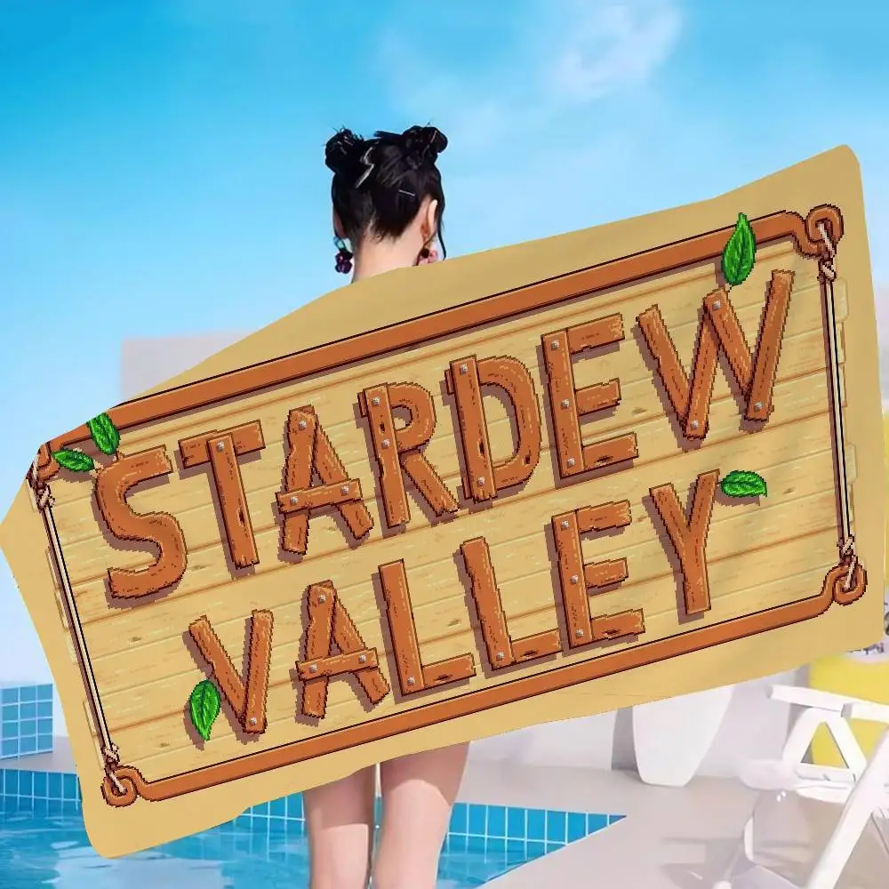 S-StardewS V-Valley Big Microfiber Beach Towels Quick Dry Towel Sand Beach Towels Pool Towel for Travel Swim Pool Yoga