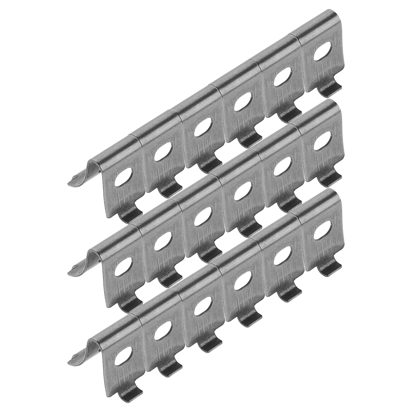 Clip per mensola in acciaio Ganci per rack per congelatore in metallo addensato Morsetti di supporto per frigorifero durevoli Uso del magazzino domestico Installazione semplice