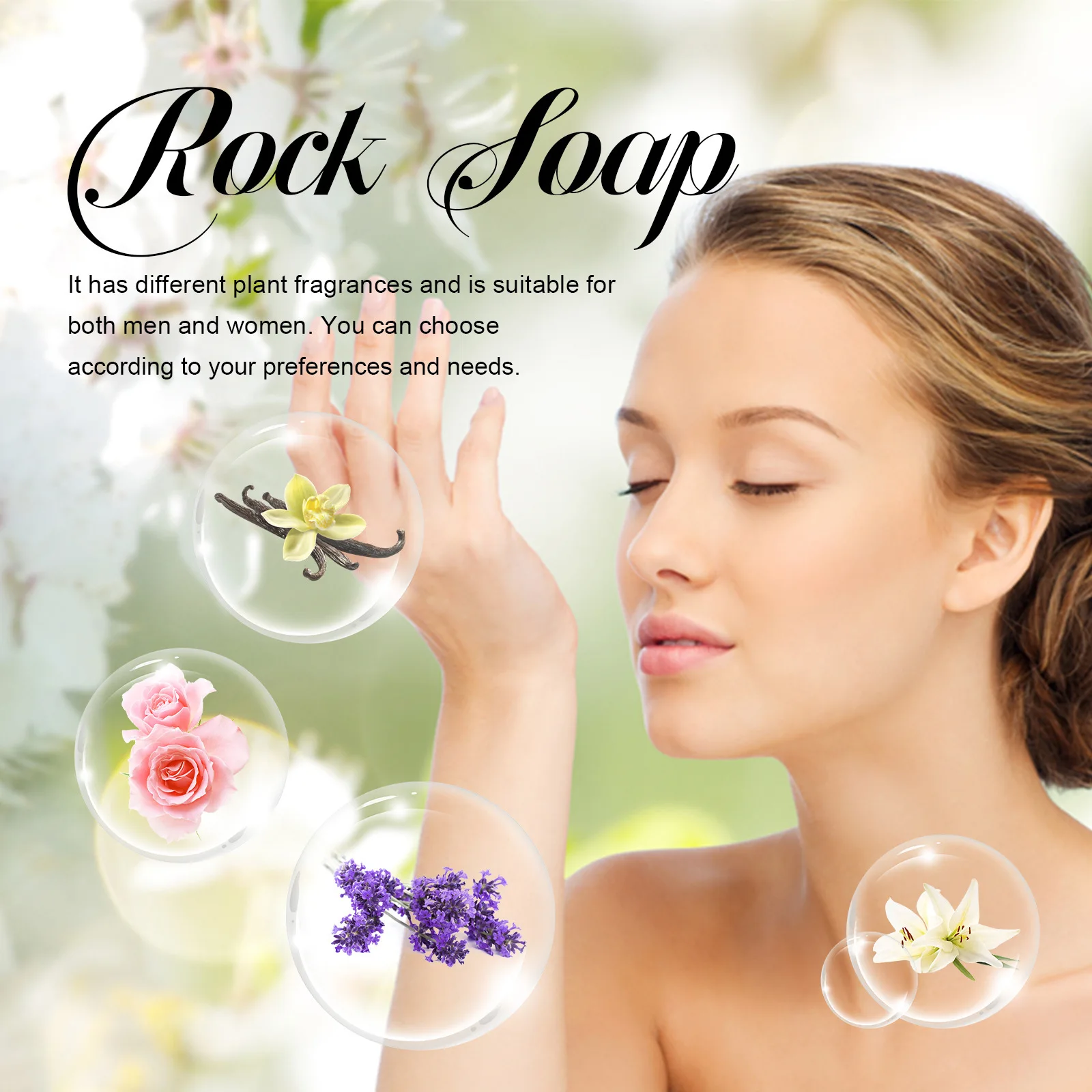 صابون حمام الأحجار الكريمة - يرطب وينعيم البشرة؛ يضيء المرفقين والمفاصل؛ يبيض ويجميل الجسم #3