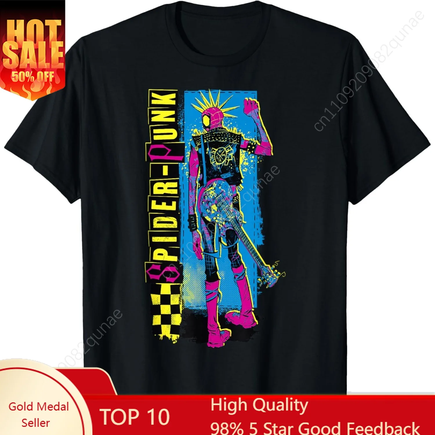 Marvel Spider-Man Across The Spider-Verse Part 1 Spider-Punk Unisex T-Shirt