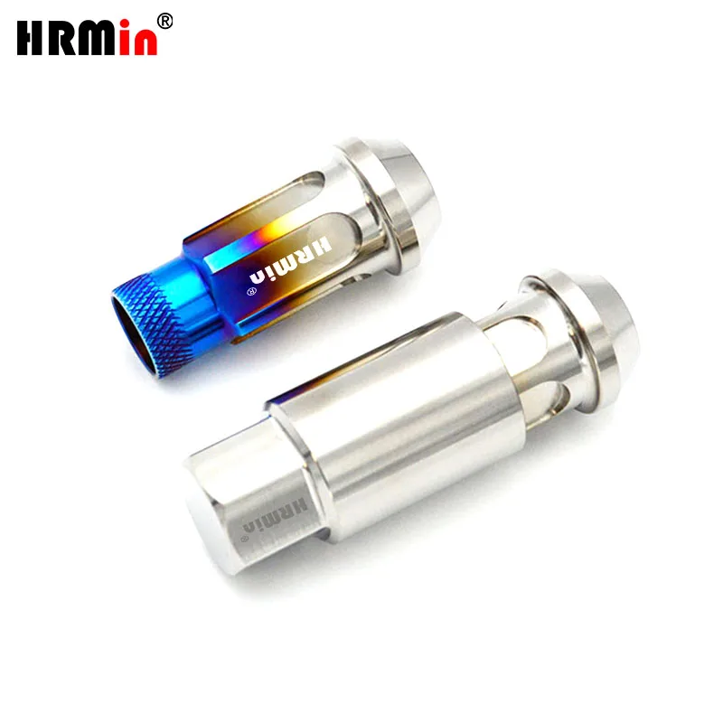 HRMin racing wheel rim nut open end Gr.5 titanium cone seat anti-theft wheel nut M12*1.25*48mm for Nissan,Greatwall,Geely,Subaru