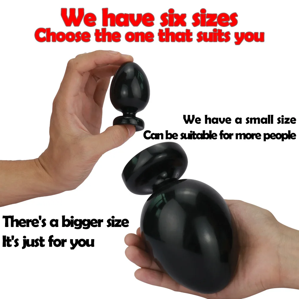 6 Size Big Anal Plug Beads 3 Colors Deep Butt​ Plug For Woman Man Anal Xl Xxl 8.8cm Huge Anal Plug Ass Sex Toys To For Couples