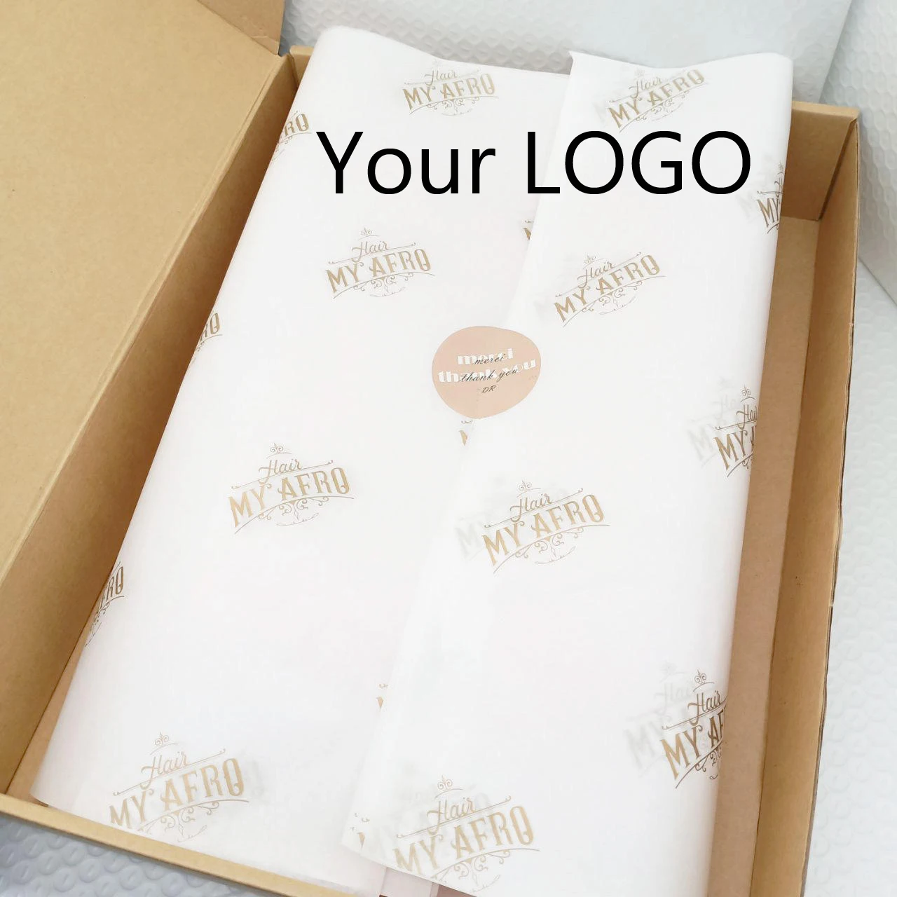 Custom LOGO Design Stylish Printed Tissue Wrapping Paper for your packaging and promotions