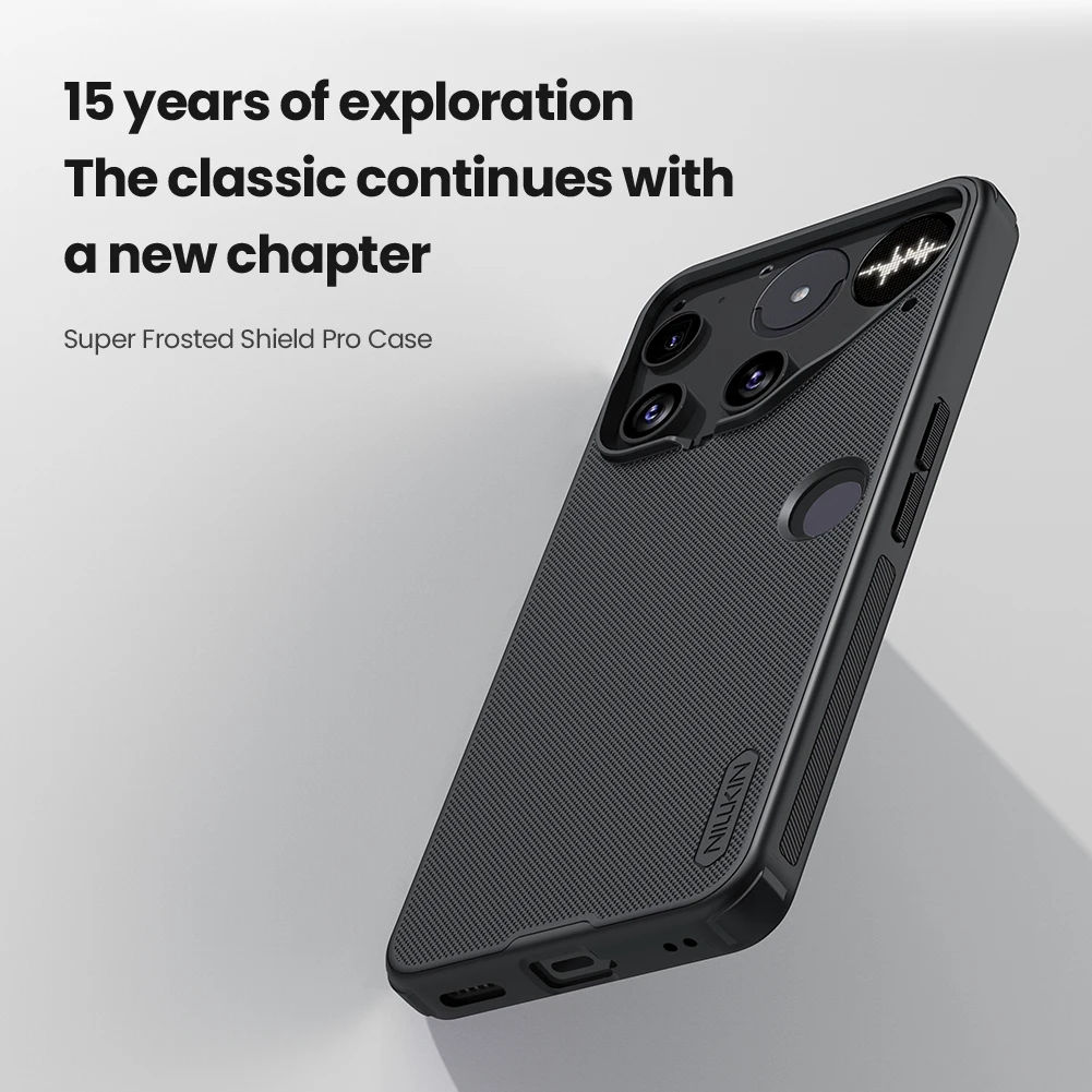 Für Nothing Phone 3-Hülle NILLKIN, taillierte Hülle für Nothing Phone 3, hochwertige, superfrostete Schildhülle, matte PC-Abdeckung – Detail 3