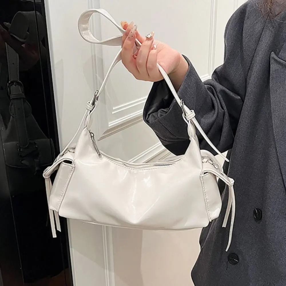 مزاجه عادية الشرير حقيبة تحت الإبط سعة كبيرة الرجعية وسادة حقيبة يد جيب مزدوج الحد الأدنى Y2K الإبط حقيبة المرأة