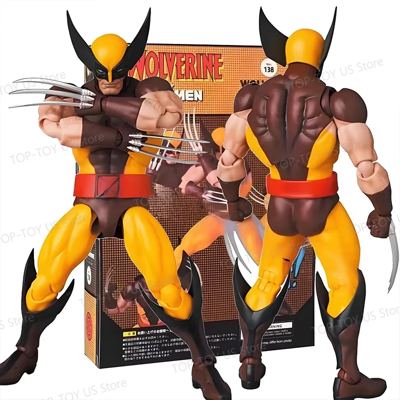 In Stock Ct Toys Wolverine Deadpool Anime Figure Mafex 138 Deadpool 3 Movie Action Figure Figurine Model Statue Collection Toys