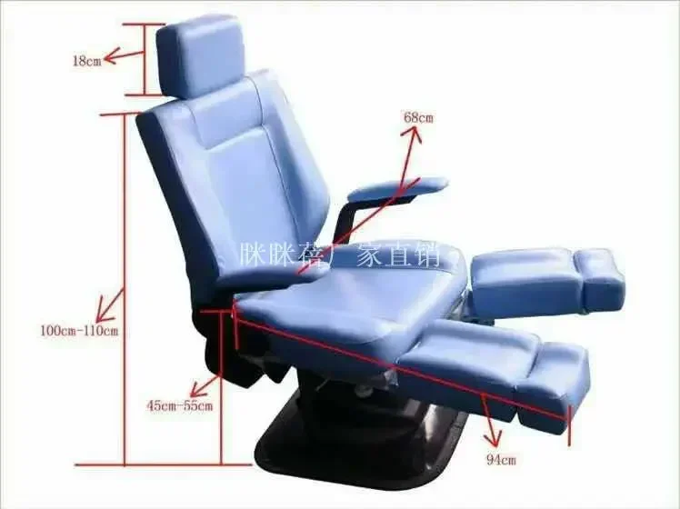 Nail Spa Beauty Pedicure Chair Massage Manicure Speciality Pedicure Chair Adjust Sleep Taburete Pedicura Salon Furniture BL50PC