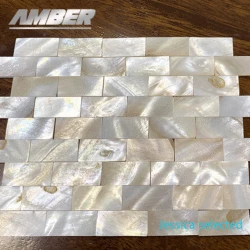 50pcs rectangle Mother of Pearl Mosaic Tiles Natural Shell Square Mosaic Pieces for Home Decoration Crafts materials hobbies