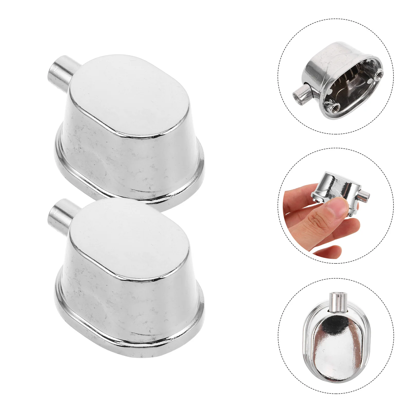 

5Pcs Drum Lugs Professional Metal Electroplated Snare Drum Parts Tension Lug Clamp Maintenance Hardware Hoop Protector