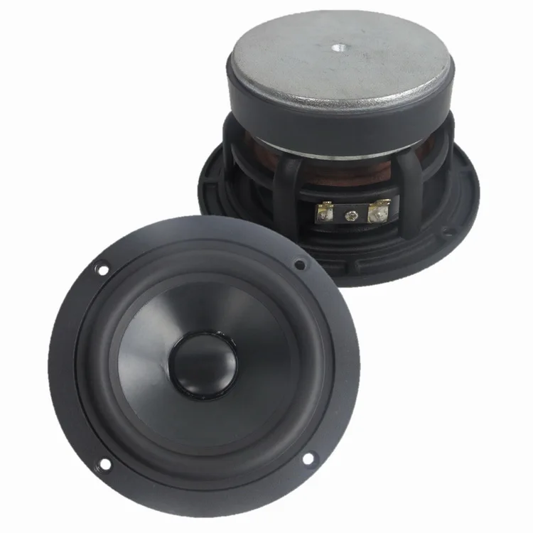 HiFi 4.5 Inch IPX-8 Waterproof 4Ω/8Ω RMS Power 30W Black Aluminum Basin Rubber Edge 85mm-Ferrite Magnet Full Range Speaker