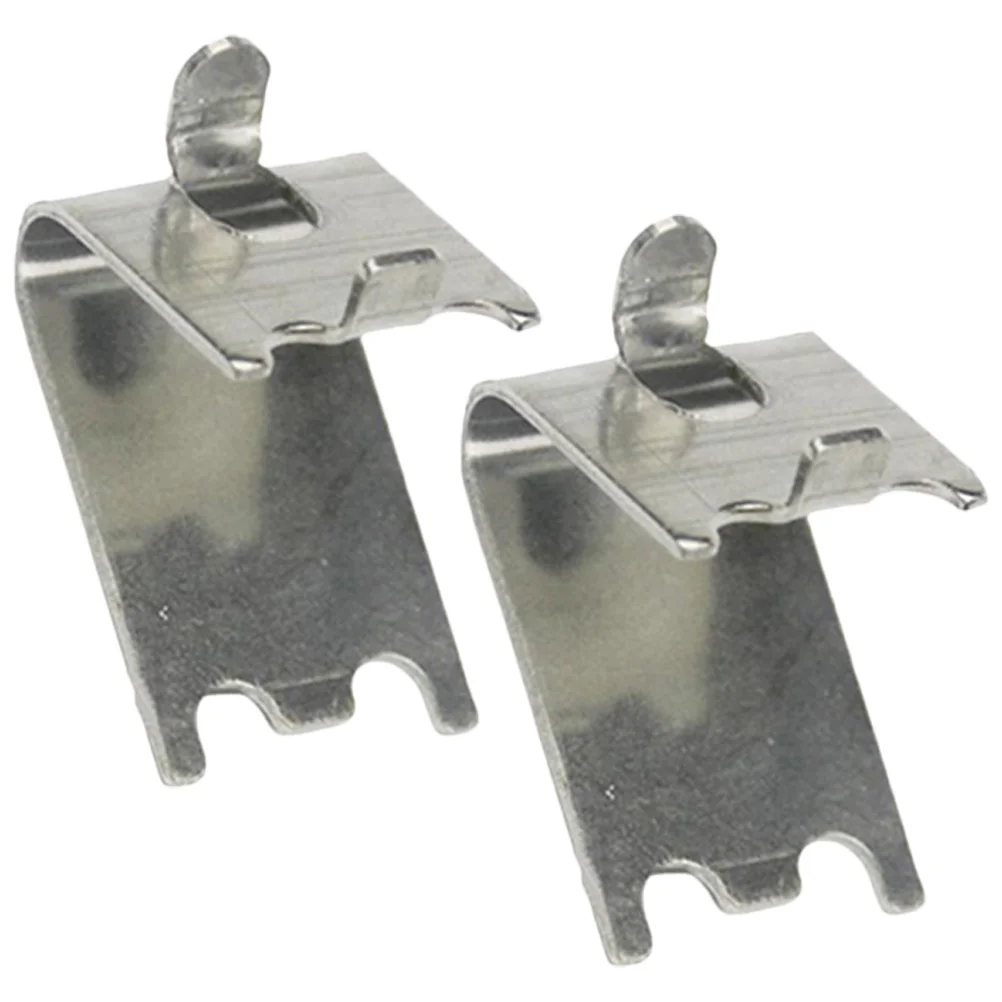 2 Pcs Freezer Shelf Buckle Refrigerator Clips Cooler Stainless Steel Support Metal Hooks Bridesmaid Small for Room