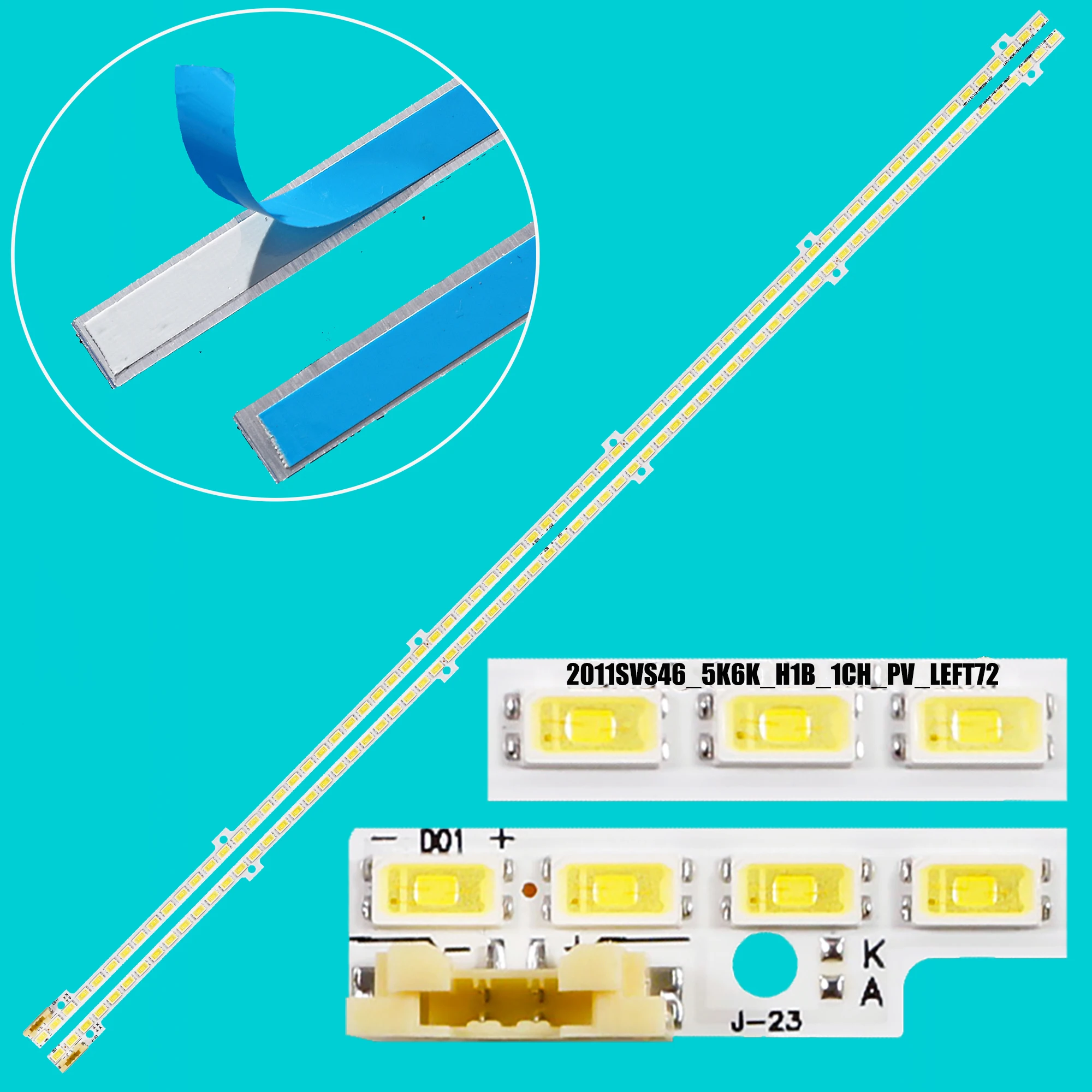 

LED Backlight Lamp strip For 46"TV UA46D5000 2011SVS46 5K6K H1B-1CH BN64-01644A LTJ460HN01-H JVG4-460SMA-R1 UE46D5000