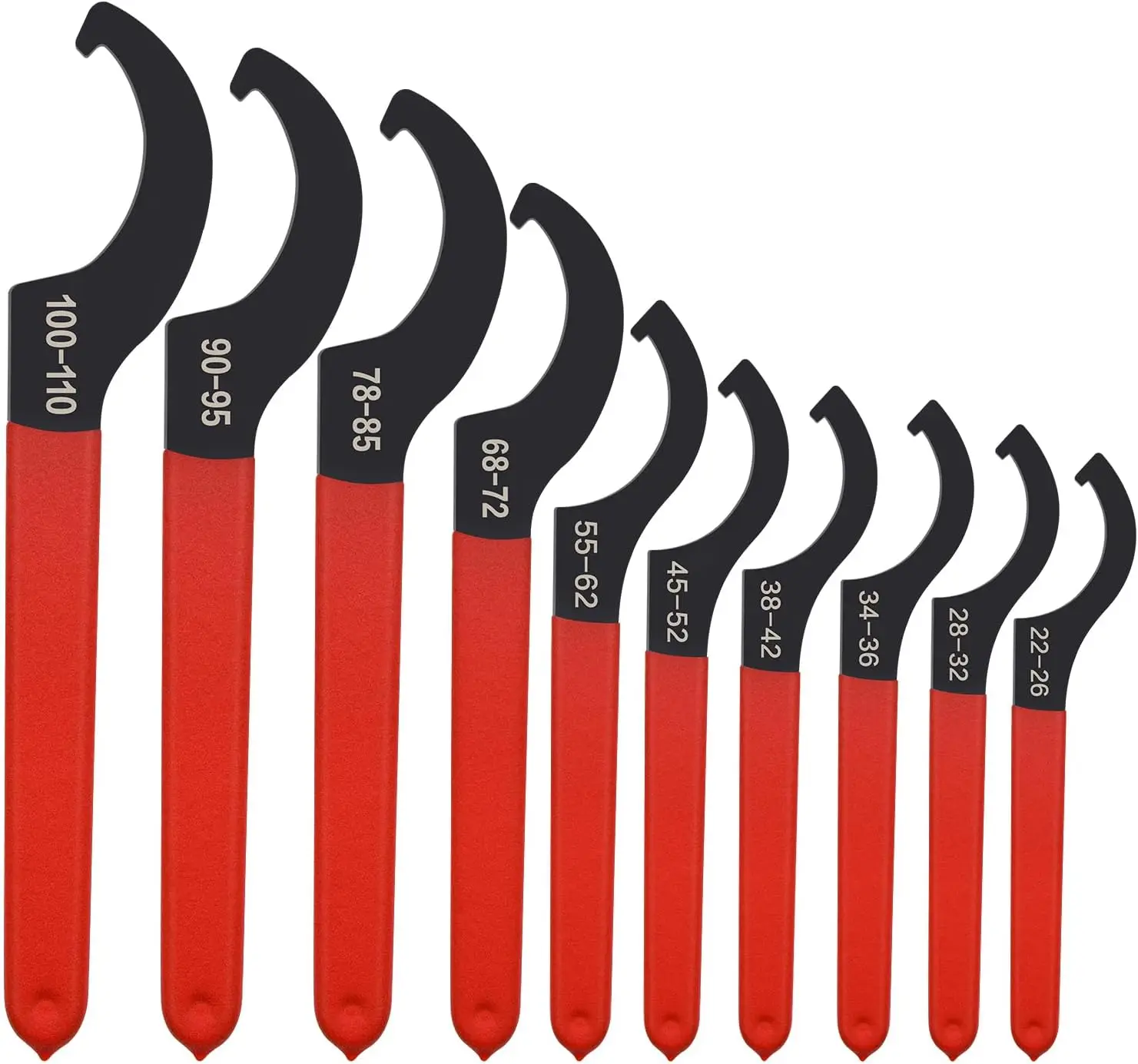 

10pcs Coilover Spanner Wrench Set for Suspension and Shock Adjustment, Easy Tool Kit