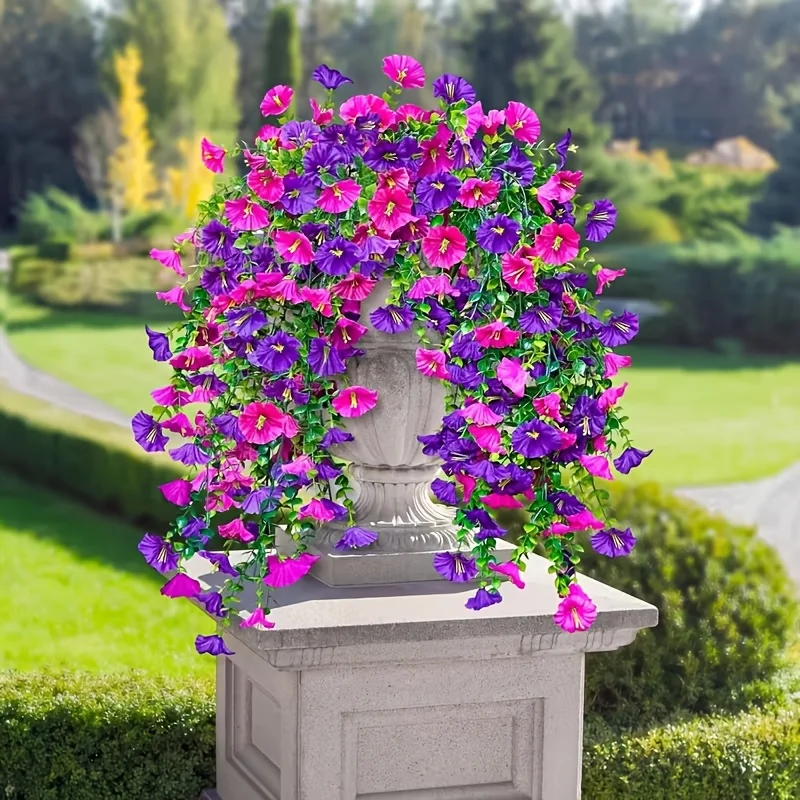 1 Stück künstliche Blumen, gemischte Farben, geeignet für die Dekoration von Innen- und Außenbereichen, für Hochzeitsdekorationen. – Detail 6