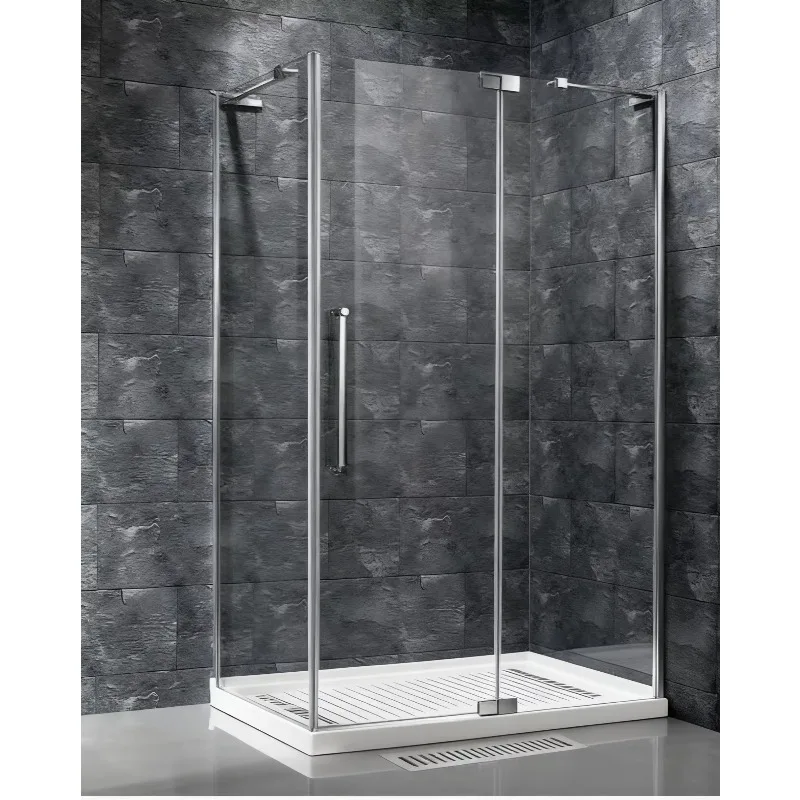 Customization New Cheap Price Modern Frameless Outdoor Steam Shower Room with Seat and Tempered Glass Sliding Doors
