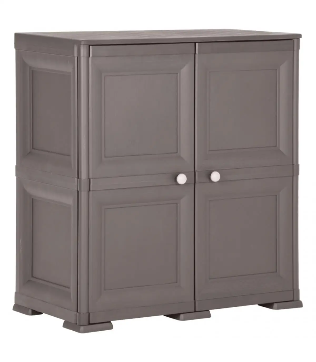 Wooden Design Plastic Locker Storage Lockers and Lockers Grey 79x43x85,5 cm