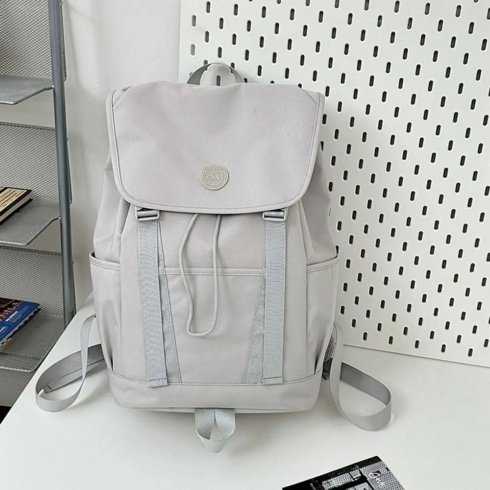 Mochila de gran capacidad a la moda, bolso de libros transpirable de nailon, bolso escolar multifunción informal para adolescentes