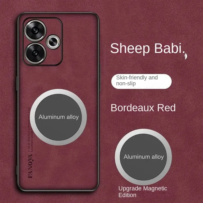 Для Huawei P30 Lite P40 P50 P60 Pura 80 70 Pro Mate 50, роскошная кожаная противоударная мягкая задняя крышка из искусственной кожи + ТПУ MagSafe из овчины