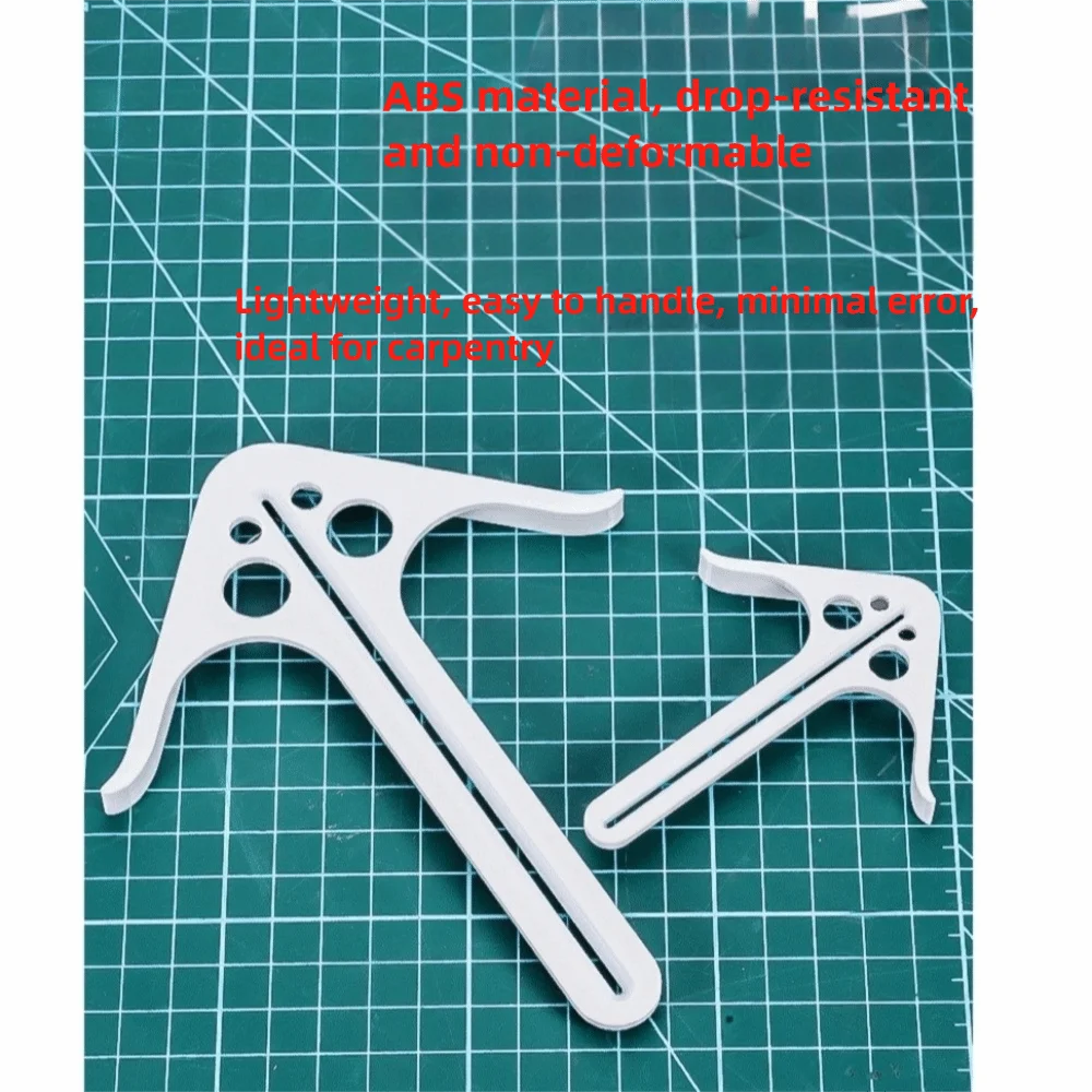 ABS Woodworking Center Positioning Locator Precise No Slippage Woodworking Center Marking Guide Line Ruler Efficient General