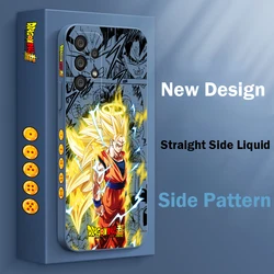 D-Dragon Balls Phone Case For Samsung A55 A53 A33 A52 A32 A71 A51 A21S A35 A25 5G Liquid Left Rope Funda