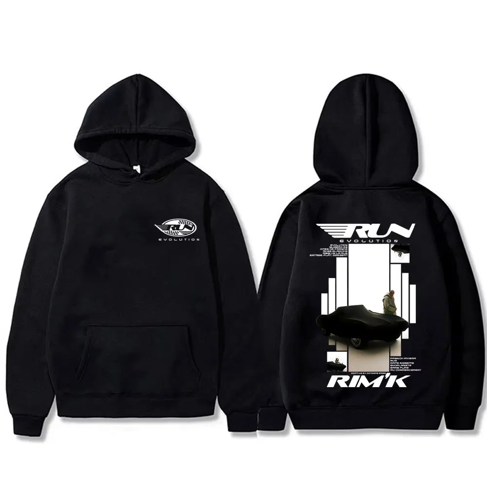 

Худи с графическим принтом Rapper Rim'K Run Album для мужчин и женщин, модная толстовка в стиле хип-хоп и поп-музыки, мужская флисовая хлопковая винтажная уличная одежда