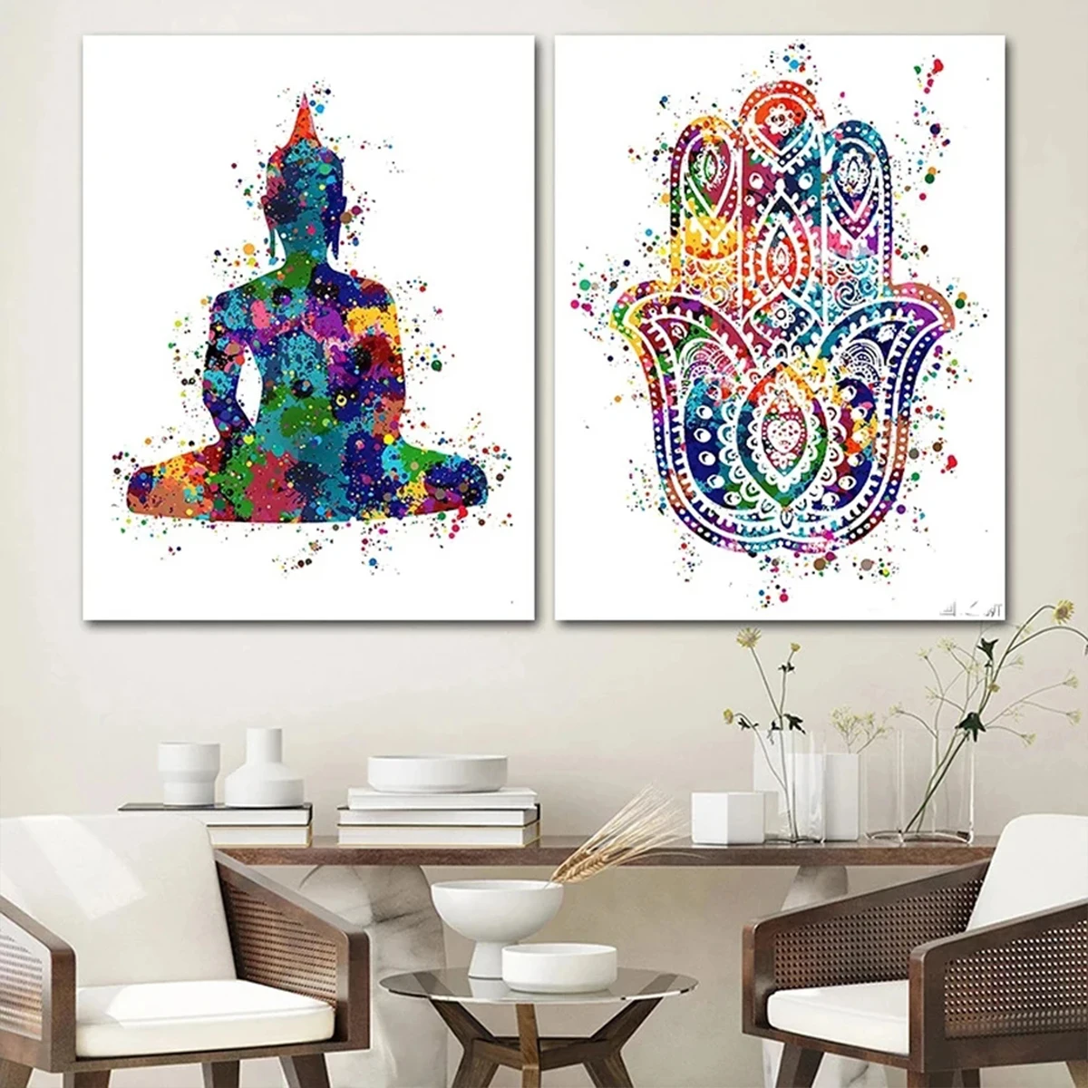 

5D DIY Diamond Painting Meditation Buddhism Hamsa Fatima Hand Diamond Mosaic Art Embroidery Cross Stitch Kits Home Decor Hobby