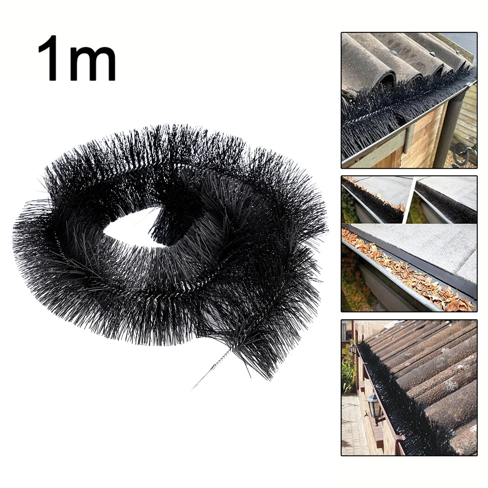 

Gutter Brush Brush Withstand All Seasons Bristles & Wire Far From Debris Gutters Clean Stainless Steel Wire Core