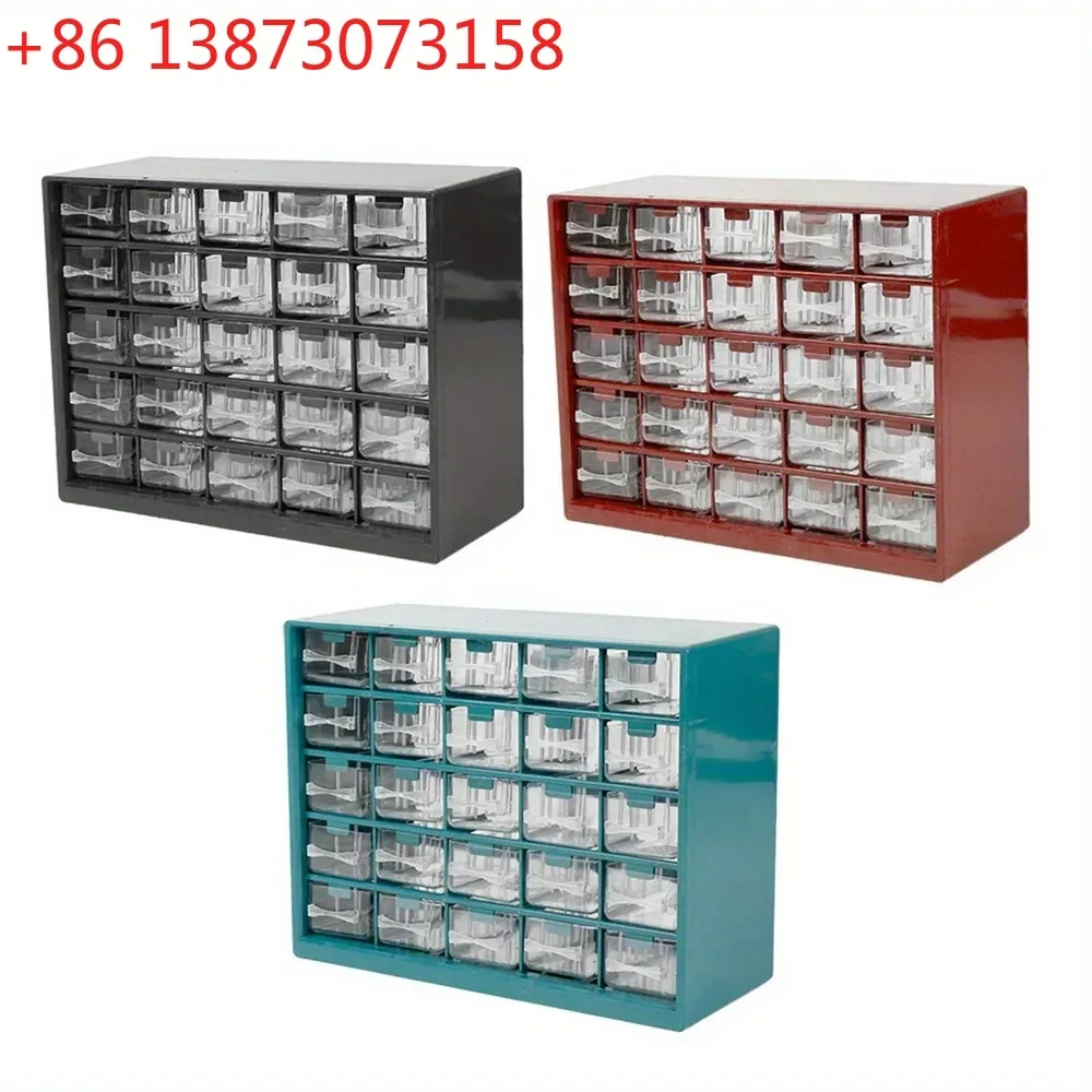 25 Multi-grid Drawer Parts Box Wall-mounted Screw Classification Component Box Tool Case electronic components Storage ToolBox